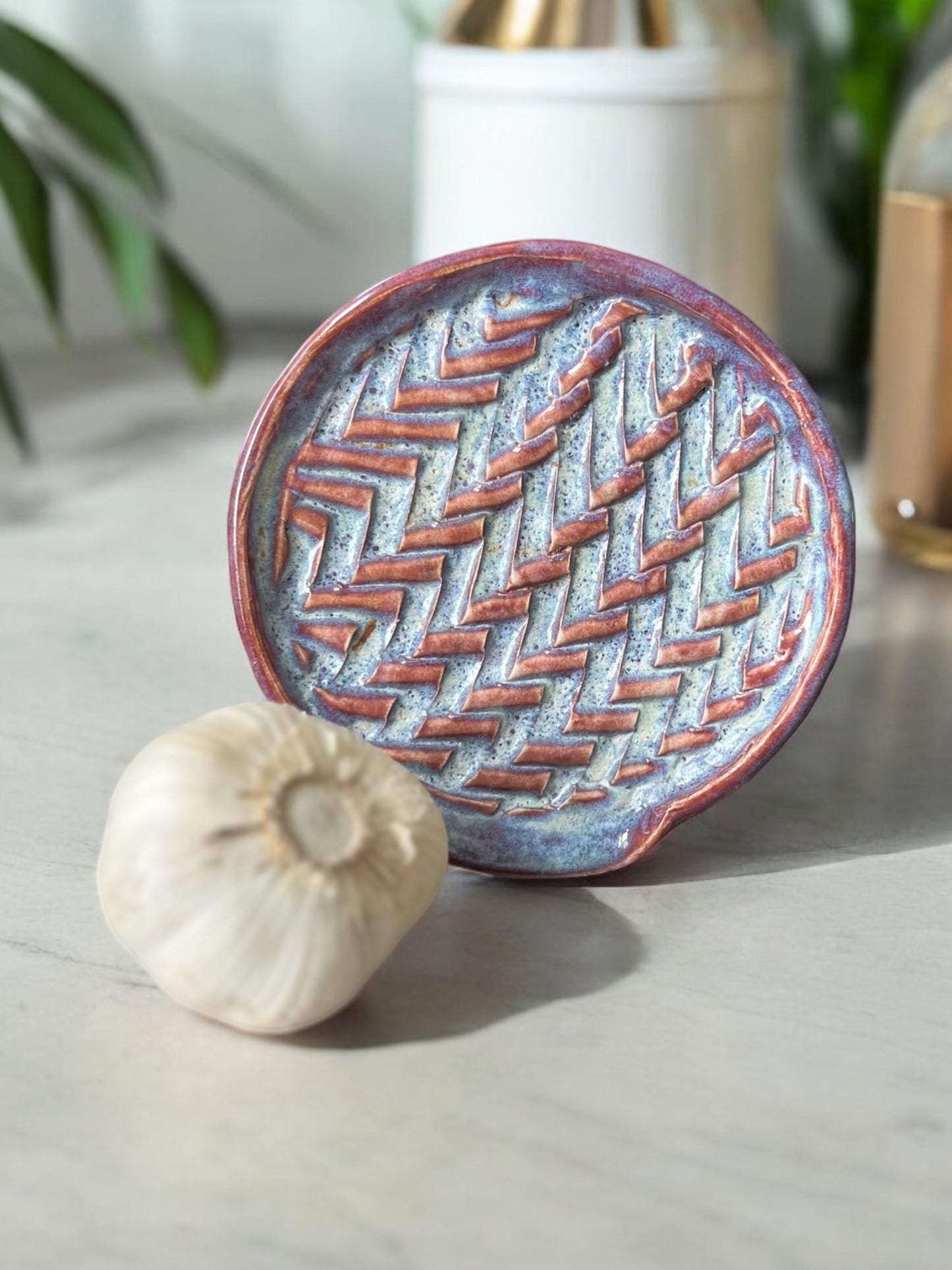 Fancy Garlic Grater/ Spoon Rest