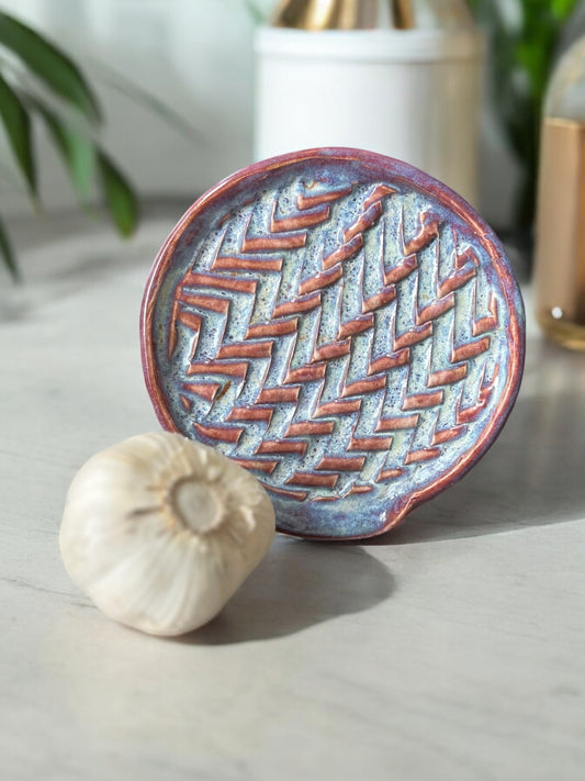 Fancy Garlic Grater/ Spoon Rest