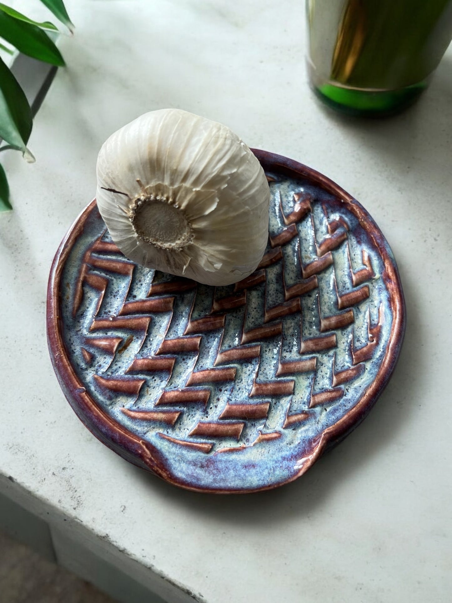Fancy Garlic Grater/ Spoon Rest
