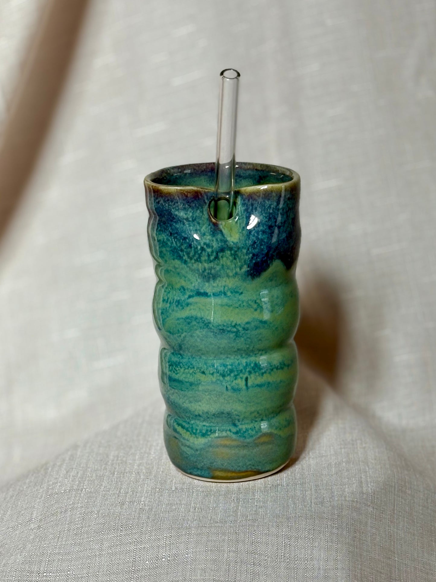 Bubble Straw Cups 
- Blue Rain