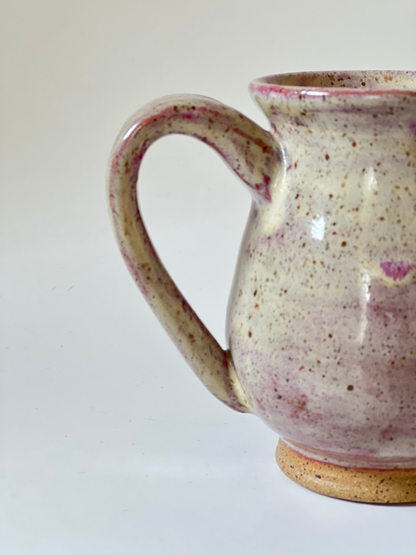 Pink speckled mug