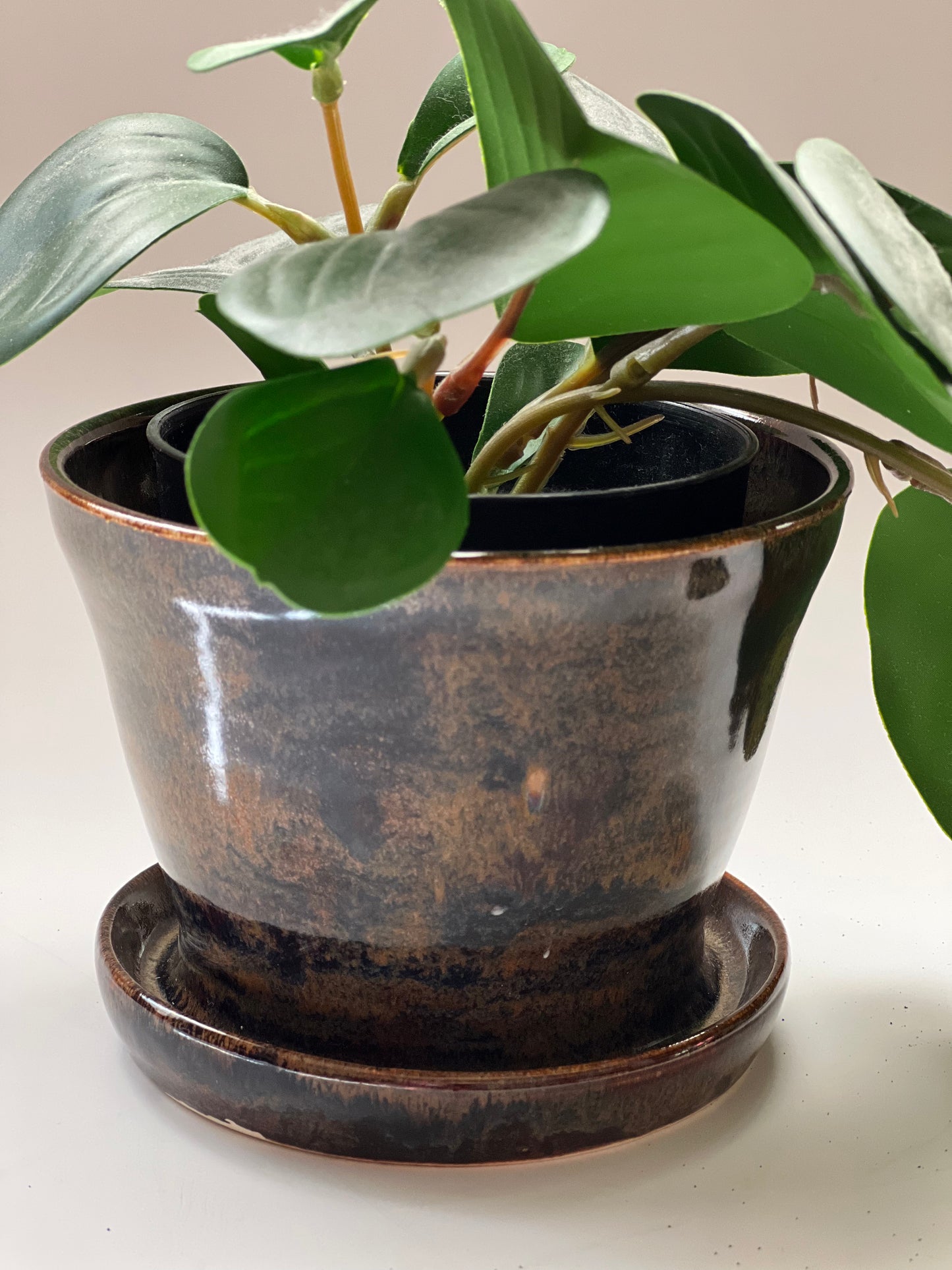 Brown plant pot