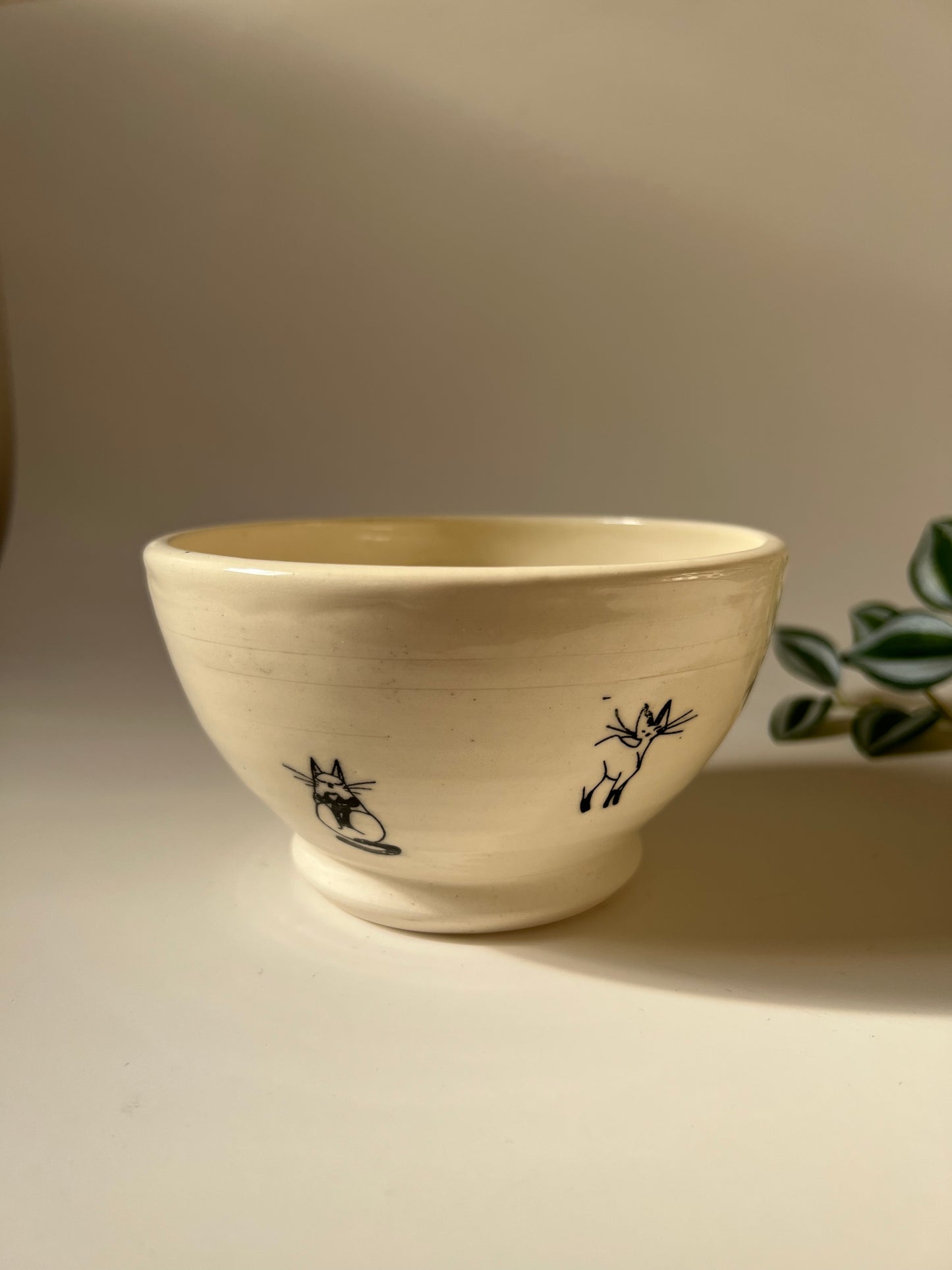 Cat printed bowl