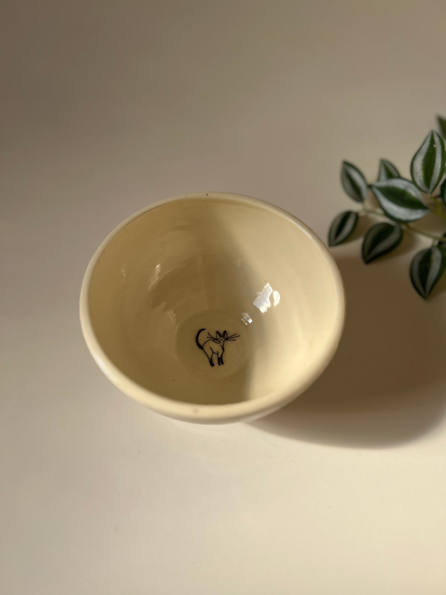 Cat printed bowl